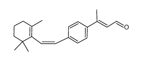 (E)-3-{4-[(Z)-2-(2,6,6-Trimethyl-cyclohex-1-enyl)-vinyl]-phenyl}-but-2-enal Structure