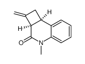 2aR*,8bR*-4-methyl-2-methylene-3-oxo-1,2,2a,3,4,8b-hexahydrocyclobuta(c)quinoline Structure