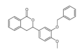 3-(3-Benzyloxy-4-methoxy-phenyl)-isochroman-1-one结构式