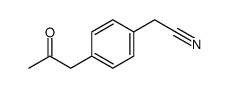 2-[4-(2-oxopropyl)phenyl]acetonitrile Structure