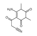 3-(6-AMINO-1,3-DIMETHYL-2,4-DIOXO-1,2,3,4-TETRAHYDRO-5-PYRIMIDINYL)-3-OXOPROPANENITRILE structure