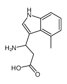 3-AMINO-3-(4-METHYL-INDOL-3-YL)-PROPIONIC ACID structure