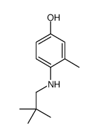 4-(2,2-二甲基丙氨基)-3-甲基苯酚结构式