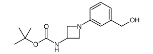 [-(3-hydroxymethyl-phenyl)-azetidin-3-yl]-carbamic acid tert-butyl ester结构式