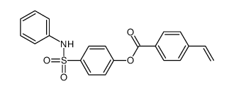 [4-(phenylsulfamoyl)phenyl] 4-ethenylbenzoate Structure