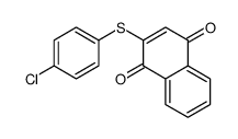 2-(4-chlorophenyl)sulfanylnaphthalene-1,4-dione结构式