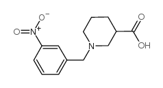 1-(3-nitrobenzyl)piperidine-3-carboxylic acid structure