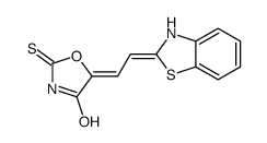 5-[2-(3H-1,3-benzothiazol-2-ylidene)ethylidene]-2-sulfanylidene-1,3-oxazolidin-4-one Structure