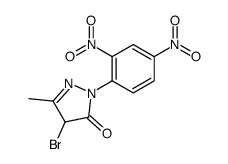 4-bromo-2-(2,4-dinitrophenyl)-5-methyl-4H-pyrazol-3-one结构式