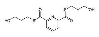2-S,6-S-bis(3-hydroxypropyl) pyridine-2,6-dicarbothioate结构式