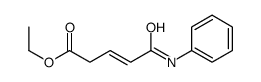 ethyl 5-anilino-5-oxopent-3-enoate结构式