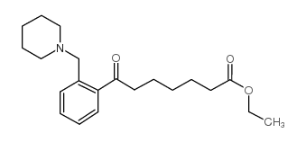 ETHYL 7-OXO-7-[2-(PIPERIDINOMETHYL)PHENYL]HEPTANOATE结构式