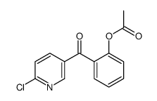 5-(2-ACETOXYBENZOYL)-2-CHLOROPYRIDINE Structure