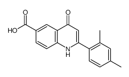 2-(2,4-dimethylphenyl)-4-oxo-1H-quinoline-6-carboxylic acid结构式