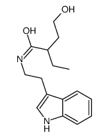 2-ethyl-4-hydroxy-N-[2-(1H-indol-3-yl)ethyl]butanamide Structure