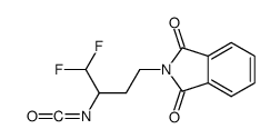 2-(4,4-difluoro-3-isocyanatobutyl)isoindole-1,3-dione Structure