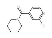 2-CHLORO-4-(1-PIPERIDINYLCARBONYL)PYRIDINE Structure