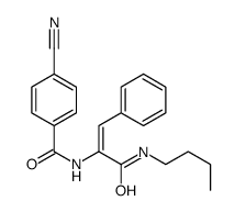 N-[3-(butylamino)-3-oxo-1-phenylprop-1-en-2-yl]-4-cyanobenzamide结构式