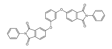 5-[3-(1,3-dioxo-2-phenylisoindol-5-yl)oxyphenoxy]-2-phenylisoindole-1,3-dione结构式