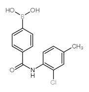 [4-[(2-chloro-4-methyl-phenyl)carbamoyl]phenyl]boronic acid structure