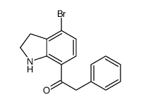 (4-bromophenyl)(2,3-dihydro-1H-indol-7-yl)methanone Structure