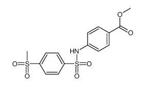 methyl 4-[(4-methylsulfonylphenyl)sulfonylamino]benzoate Structure