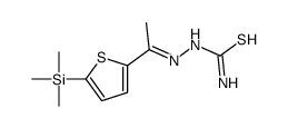 [1-(5-trimethylsilylthiophen-2-yl)ethylideneamino]thiourea Structure