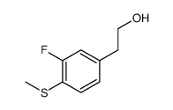2-(3-fluoro-4-methylsulfanylphenyl)ethanol结构式