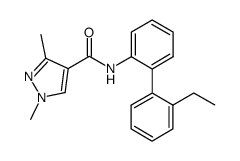 N-(2'-ethylbiphen-2-yl)-1,3-dimethyl-1H-pyrazole-4-carboxamide结构式