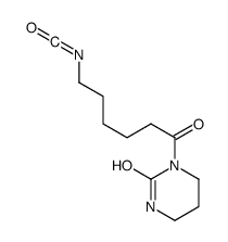 1-(6-isocyanatohexanoyl)-1,3-diazinan-2-one Structure