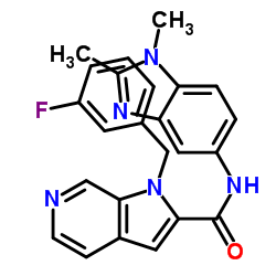 N-(1,2-Dimethyl-1H-benzimidazol-5-yl)-1-(3-fluorobenzyl)-1H-pyrrolo[2,3-c]pyridine-2-carboxamide Structure