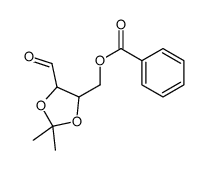 (5-formyl-2,2-dimethyl-1,3-dioxolan-4-yl)methyl benzoate Structure