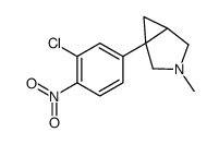 1-(3-chloro-4-nitrophenyl)-3-methyl-3-azabicyclo[3.1.0]hexane结构式