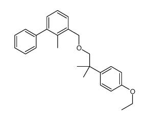 1-[[2-(4-ethoxyphenyl)-2-methylpropoxy]methyl]-2-methyl-3-phenylbenzene结构式