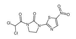 1-(2,2-dichloroacetyl)-3-(5-nitro-1,3-thiazol-2-yl)imidazolidin-2-one Structure
