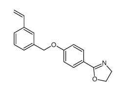 2-[4-[(3-ethenylphenyl)methoxy]phenyl]-4,5-dihydro-1,3-oxazole Structure