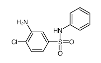 3-amino-4-chloro-N-phenylbenzenesulphonamide structure