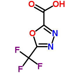 5-(trifluoromethyl)-1,3,4-oxadiazole-2-carboxylic acid结构式