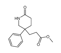 6-oxo-3-phenylpiperidine-3-propanoic acid methyl ester结构式