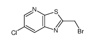 2-(溴甲基)-6-氯噻唑并[5,4-B]吡啶结构式