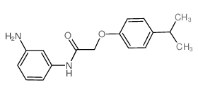 N-(3-Aminophenyl)-2-(4-isopropylphenoxy)acetamide结构式