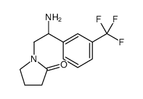 2-Pyrrolidinone, 1-[2-amino-2-[3-(trifluoromethyl)phenyl]ethyl]结构式