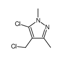 5-chloro-4-(chloromethyl)-1,3-dimethylpyrazole Structure