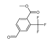 4-甲酰基-2-(三氟甲基)苯甲酸甲酯结构式
