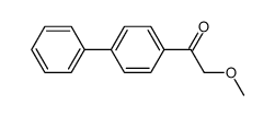 1-(4-biphenylyl)-2-methoxyethanone Structure