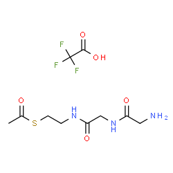 N-glycylglycyl-S-acetylcysteamine trifluoroacetate结构式