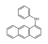N-苯基-1-蒽胺结构式