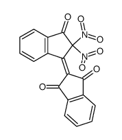 2,2-dinitro-[1,2']biindenylidene-3,1',3'-trione Structure