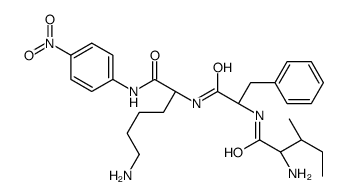 (2R)-6-amino-2-[[(2R)-2-[[(2S,3S)-2-amino-3-methylpentanoyl]amino]-3-phenylpropanoyl]amino]-N-(4-nitrophenyl)hexanamide Structure