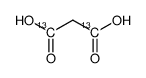 Malonic acid-1,3-13C2 Structure